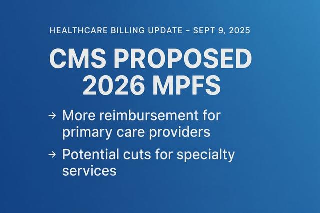 Healthcare Billing Update – Sept 13, 2025