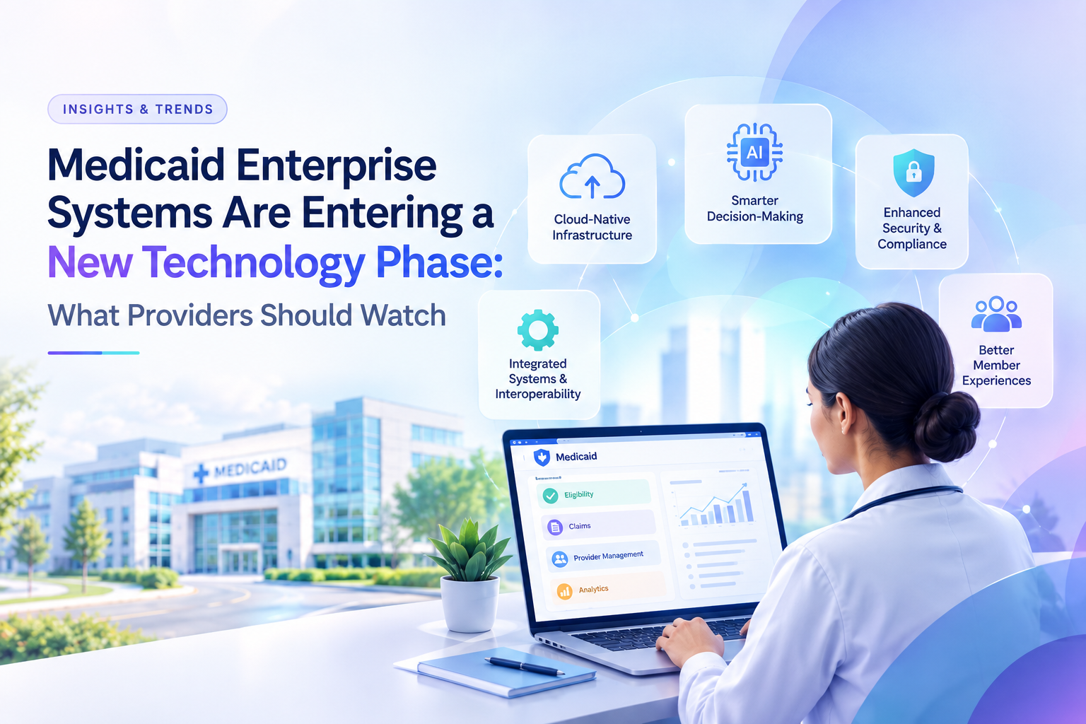 Healthcare policy and Medicaid technology modernization